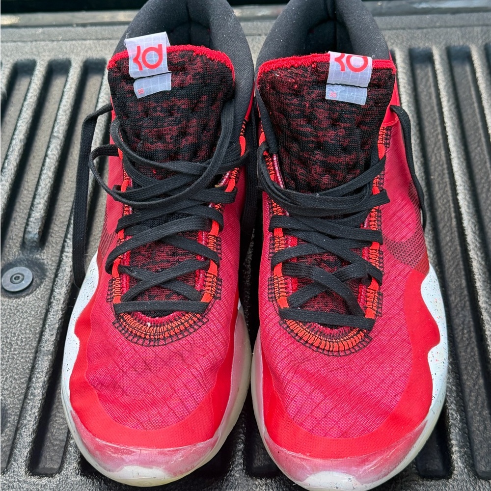 University Red and Black KD Used Basketball Shoes.  No Box. Price Drop!!